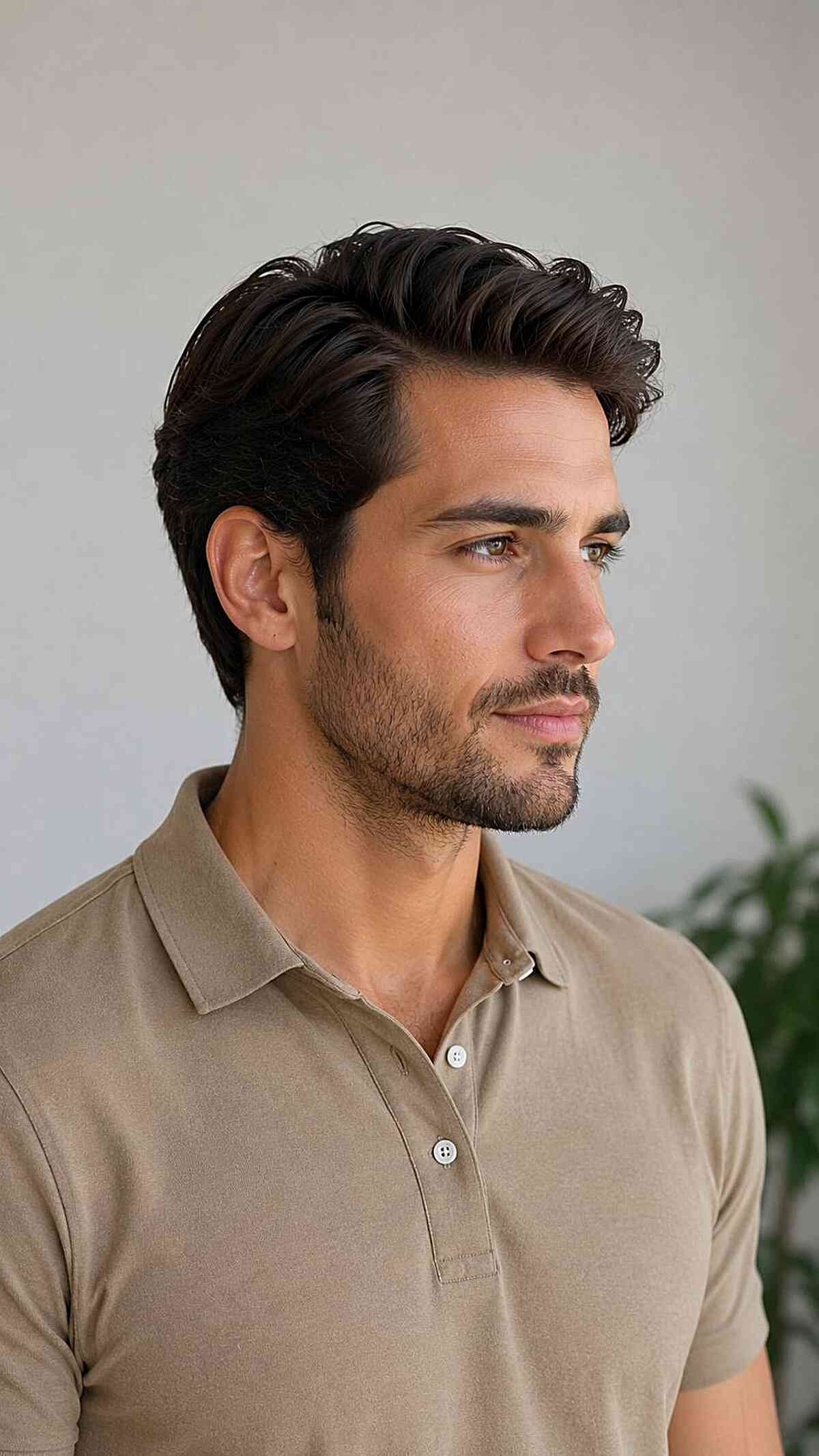 Modern Side Part Hairstyle for Men