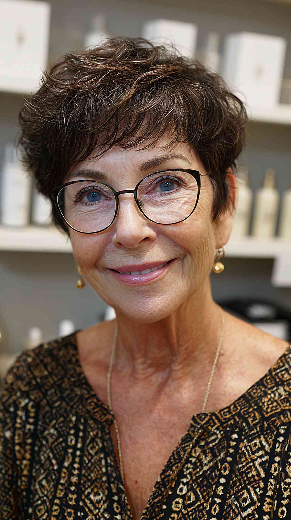 Textured Pixie Cut for Women Over 60