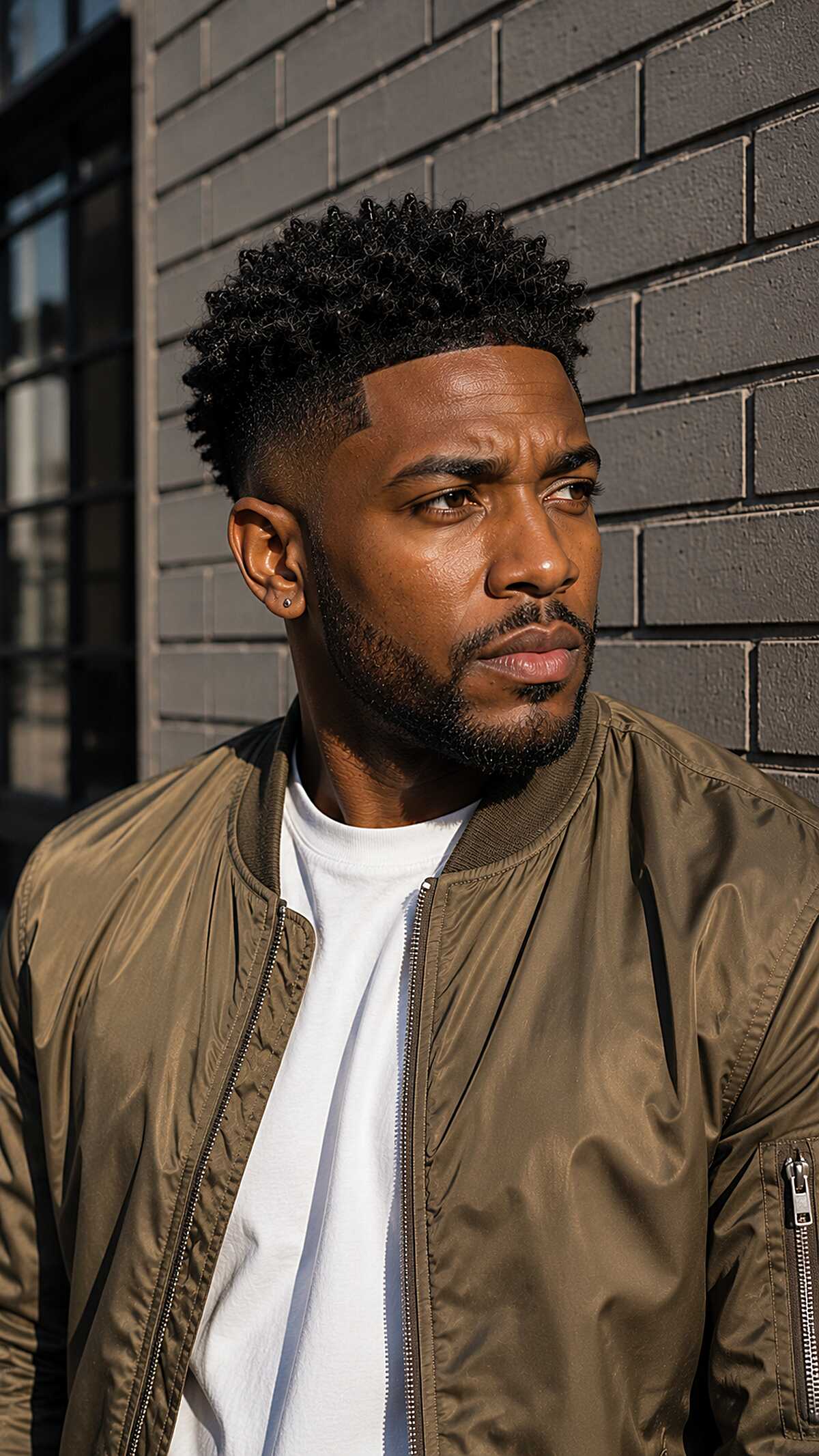 High top tight coils with sharp fade and lineup