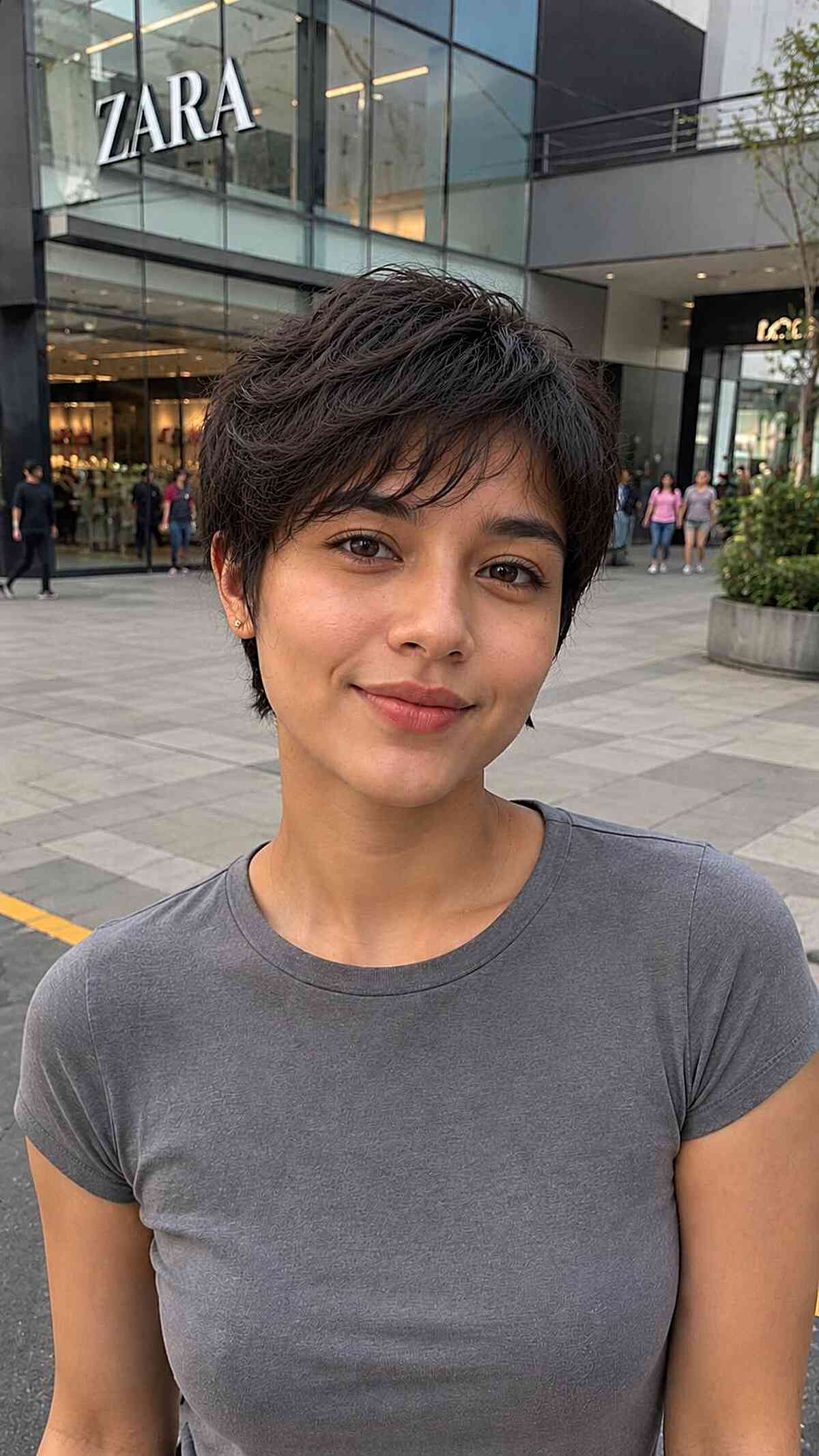 Textured Wavy Pixie Cut
