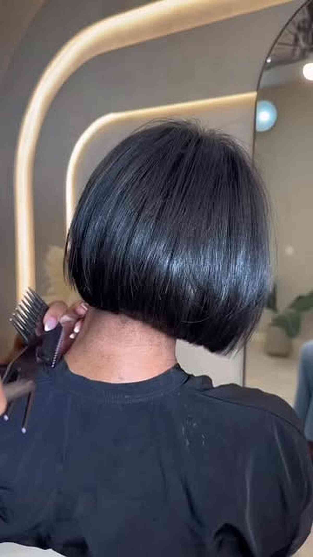 Short Sleek Bob with Clean Lines
