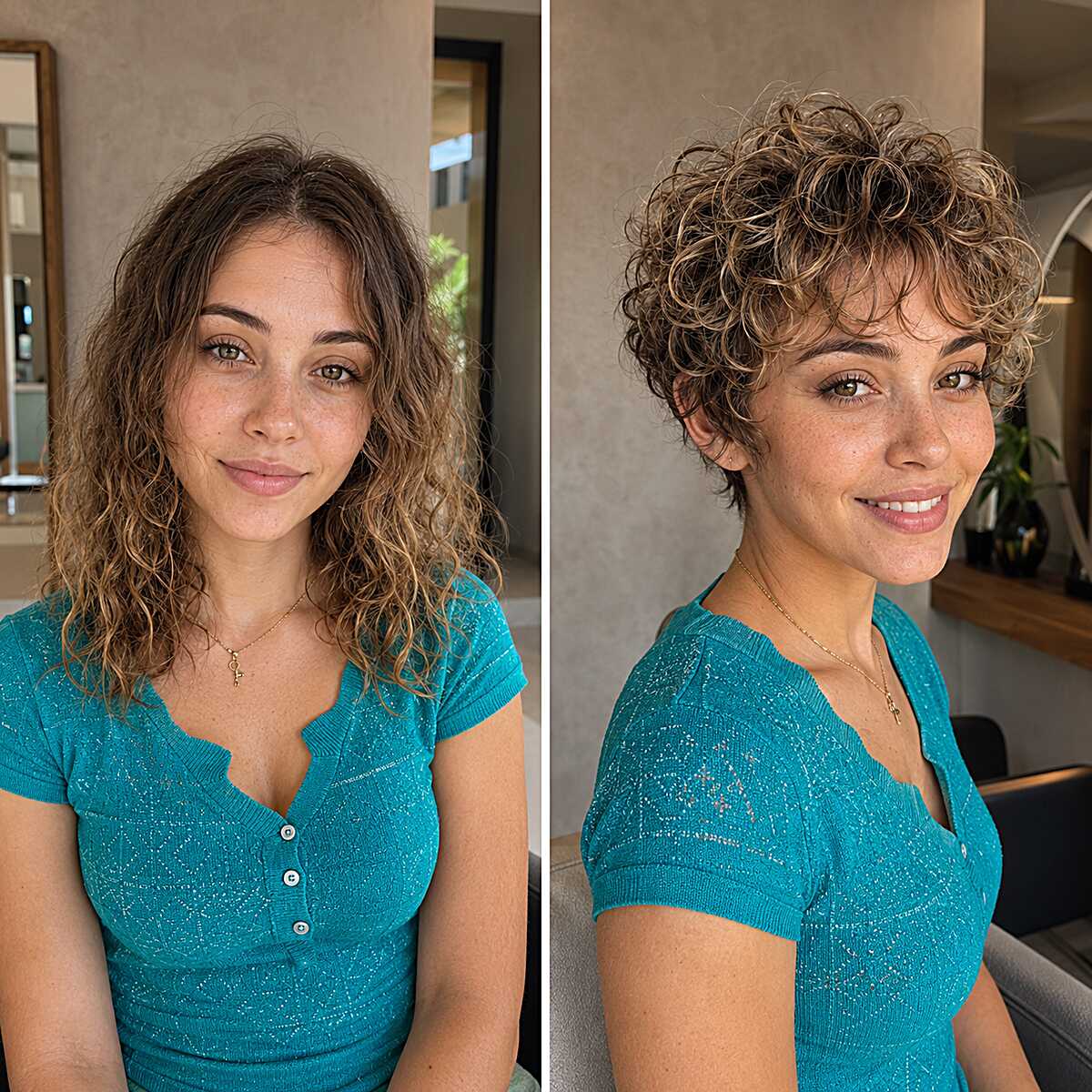 Short Curly Pixie Crop That Turned Thin Length Into Real Fullness