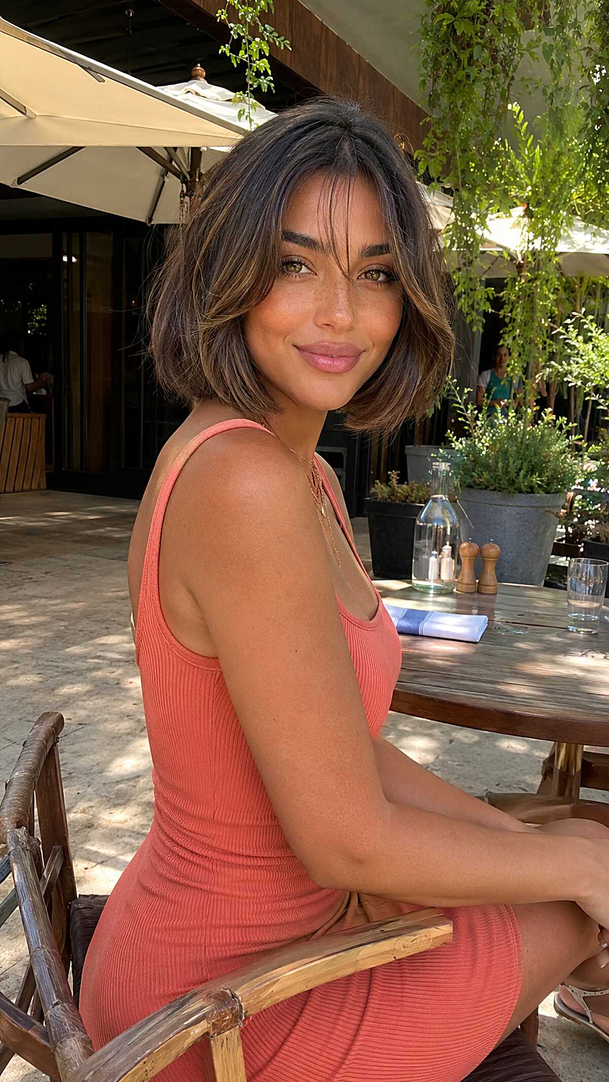 Chin-Length Soft Bob with Curtain Fringe