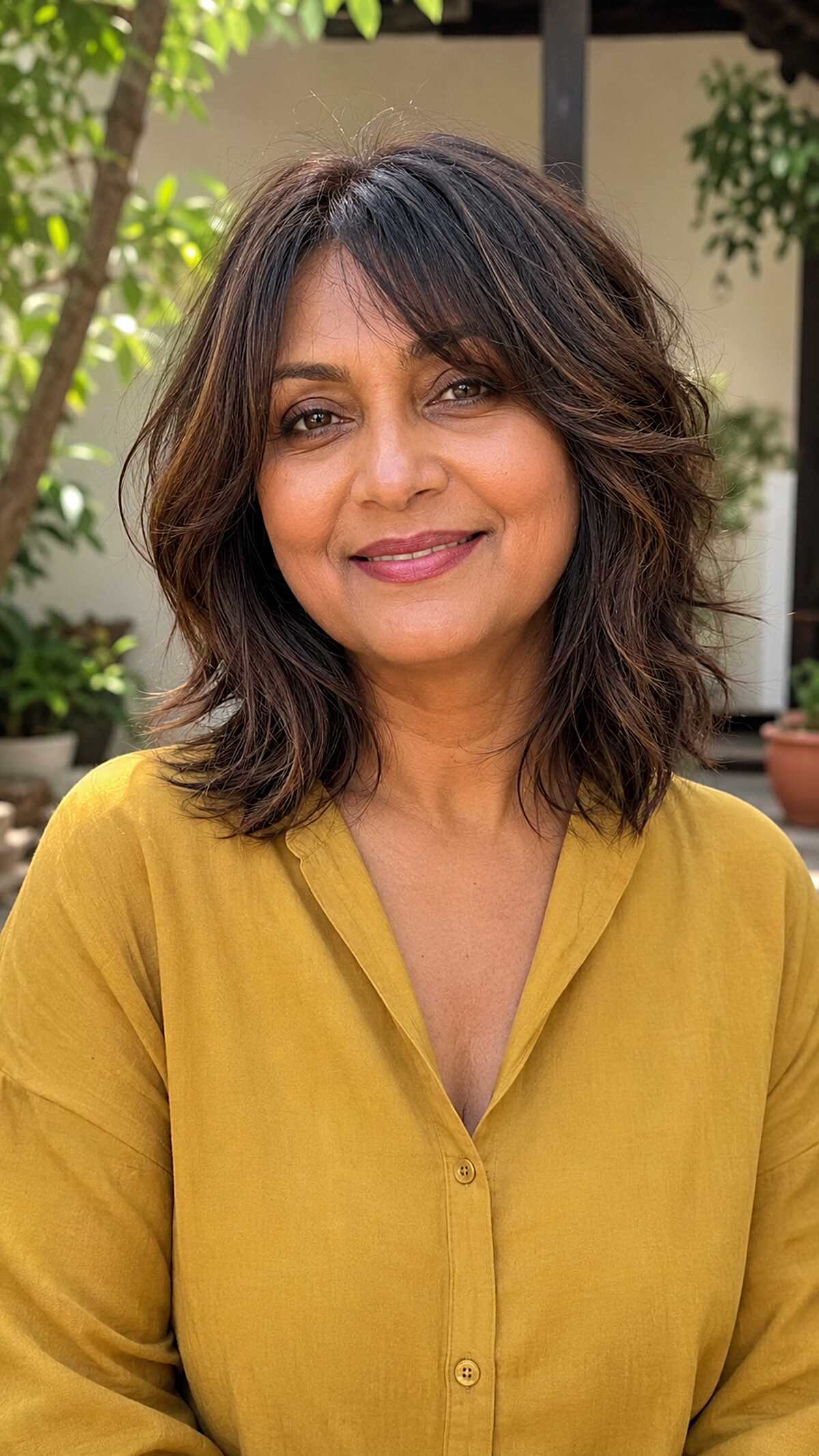 Dark Chocolate Shag with Soft Face-Framing Layers