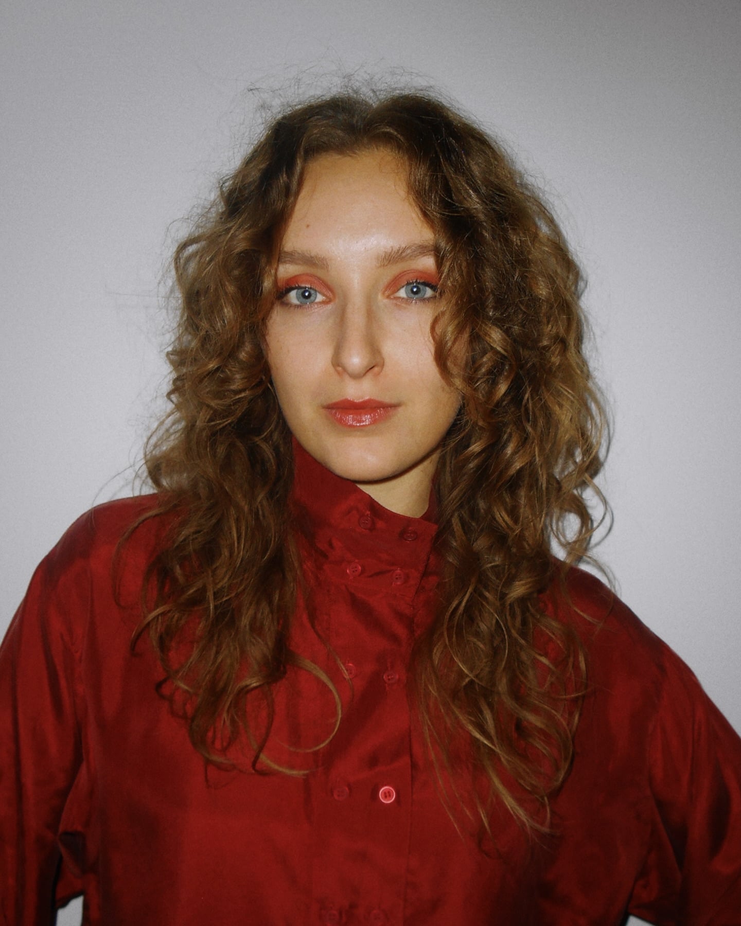 Natural Bronde Long Curly Wolf with Face-Framing Layers