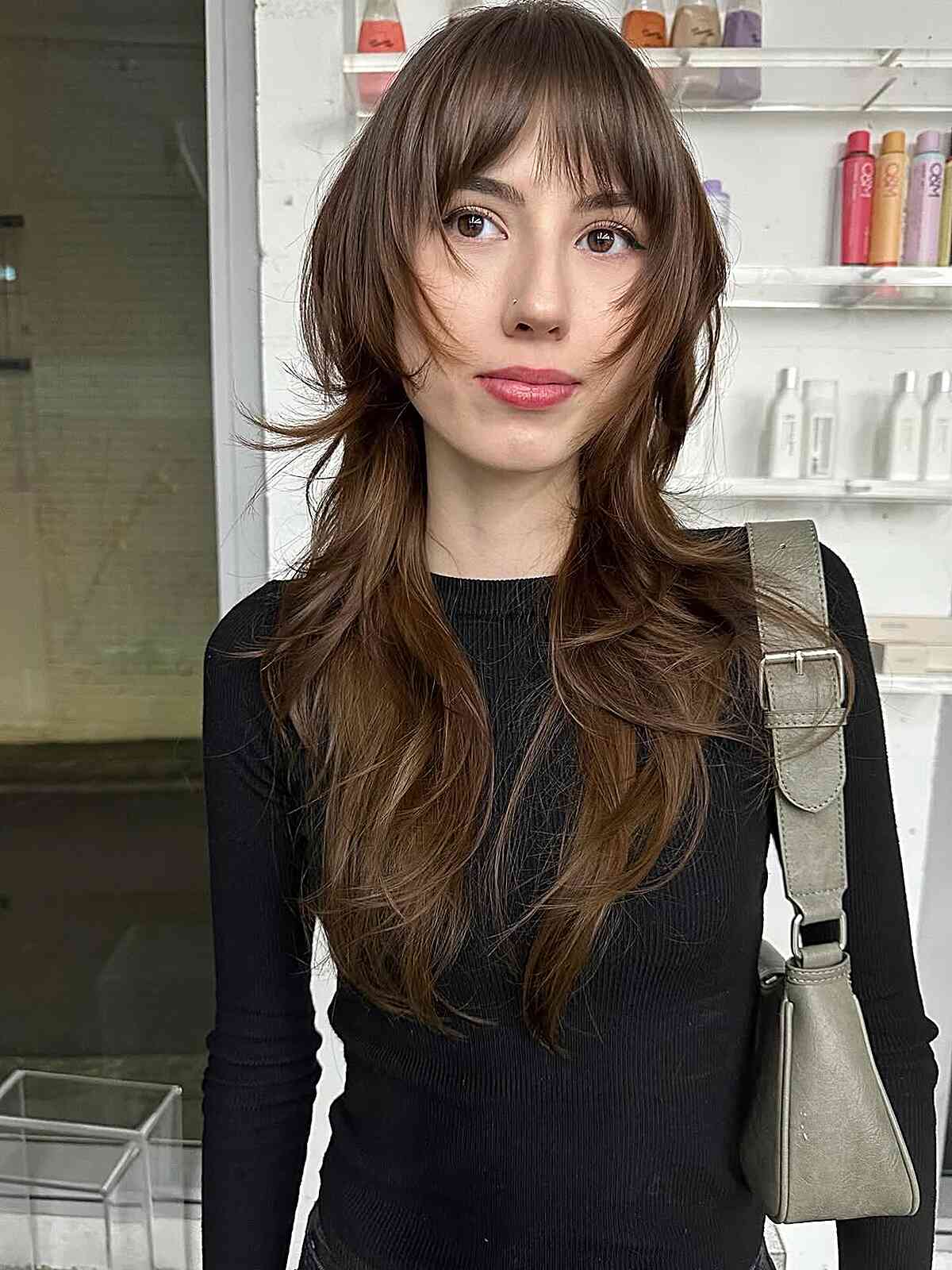 Trendy Wolfcut with Face-Framing Layers