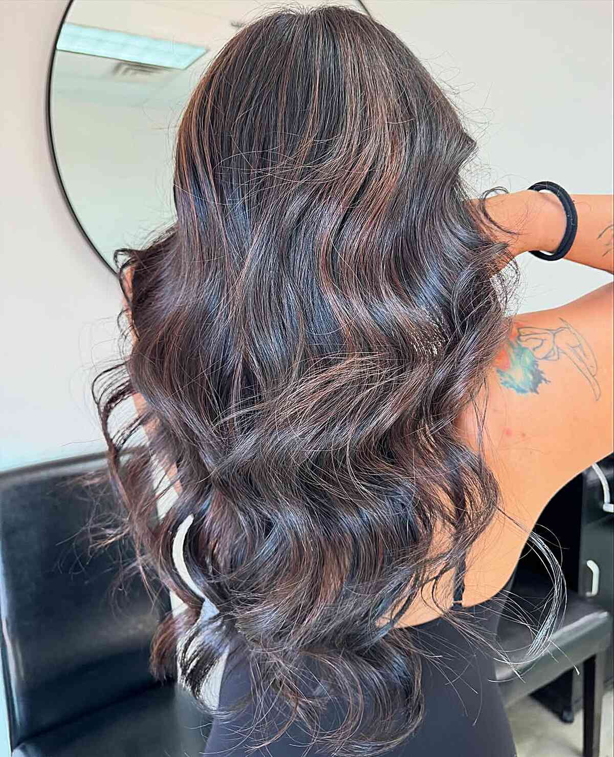 Gorgeous Long Waves with Brown Highlights