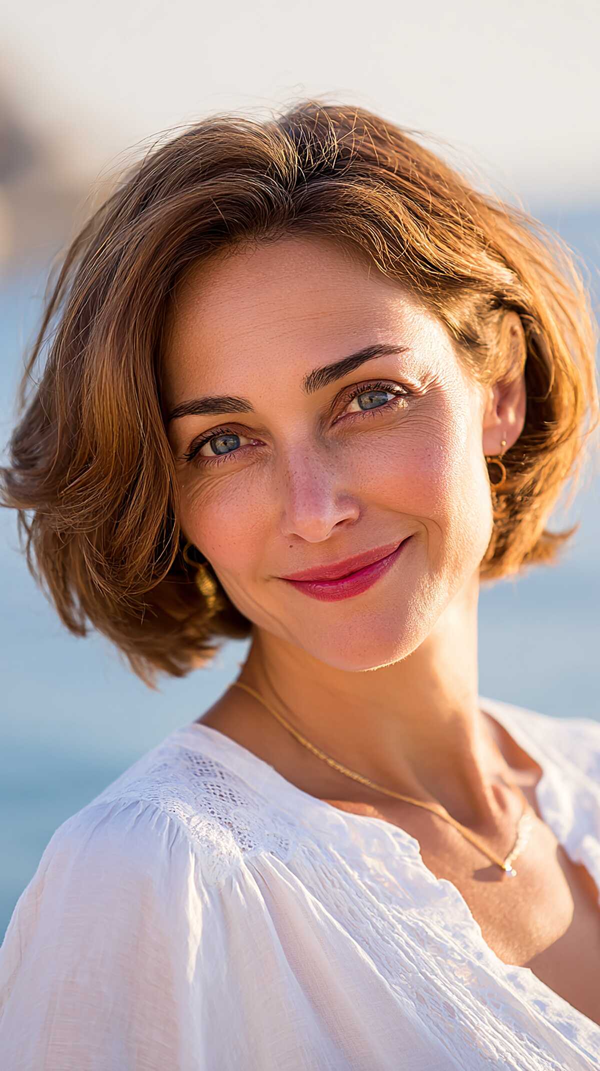Sun-Caught Copper Bob with Soft Bend