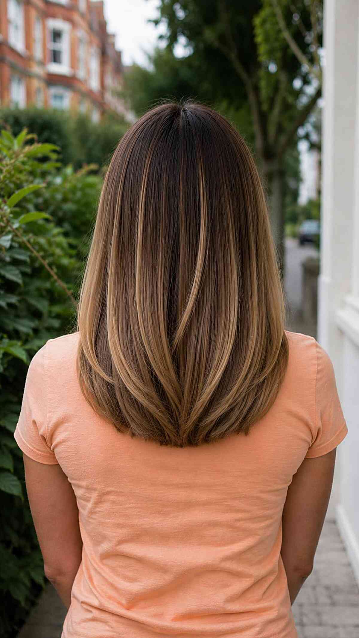 Soft Balayage on Medium Hair with Subtle Layers