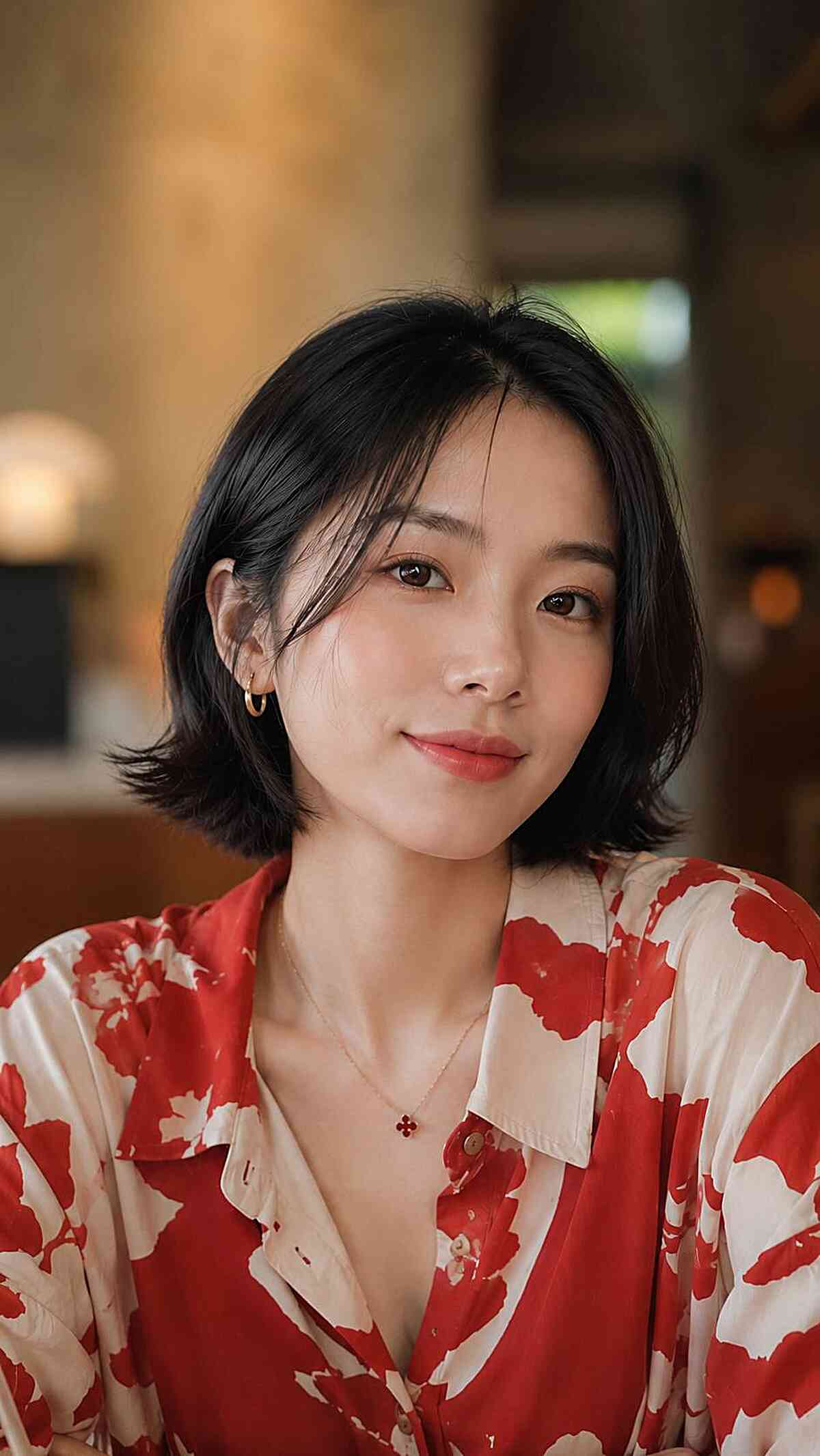 Chic Textured Bob with Soft Layers