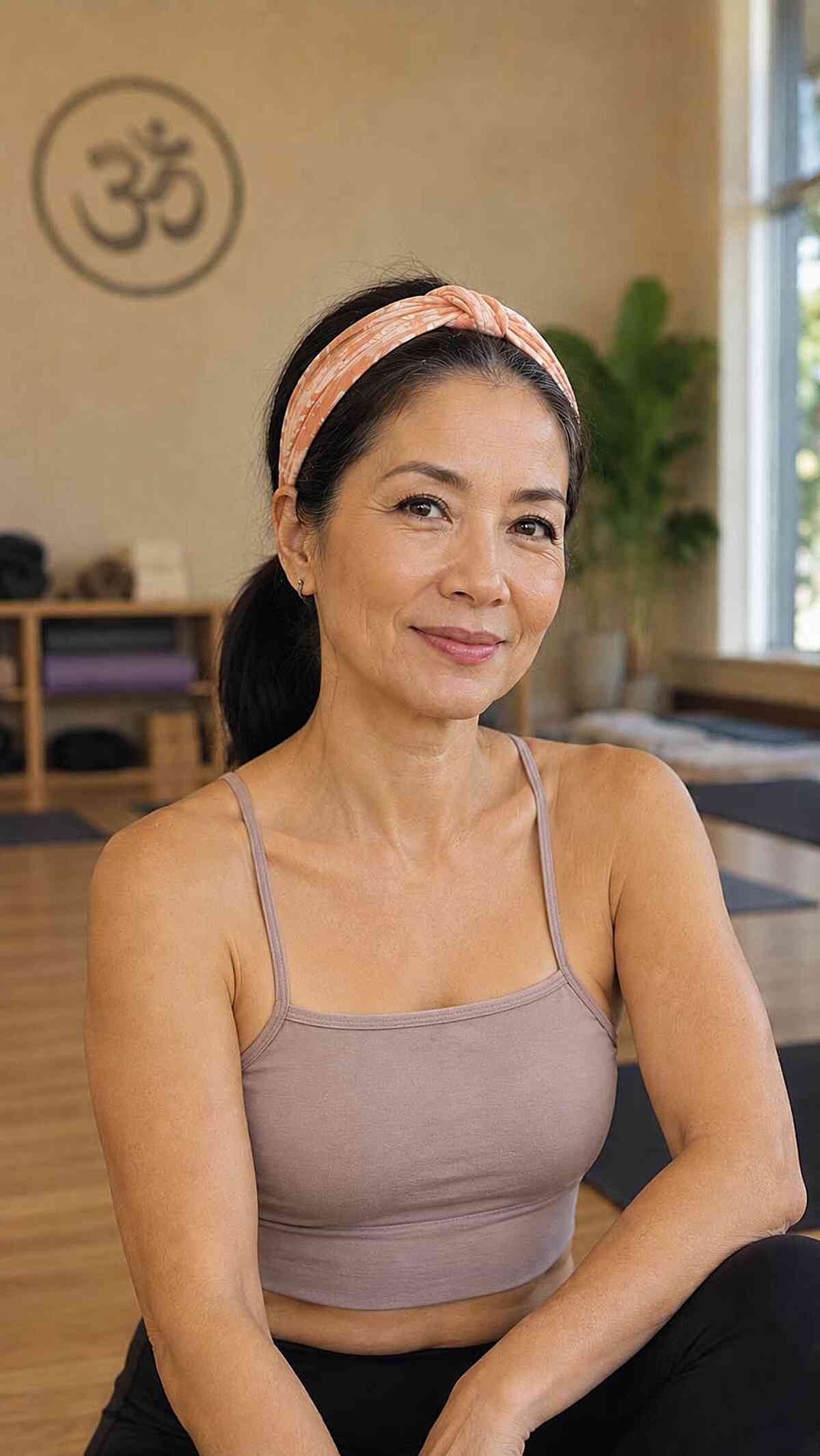 Effortless Low Ponytail with Stylish Headband