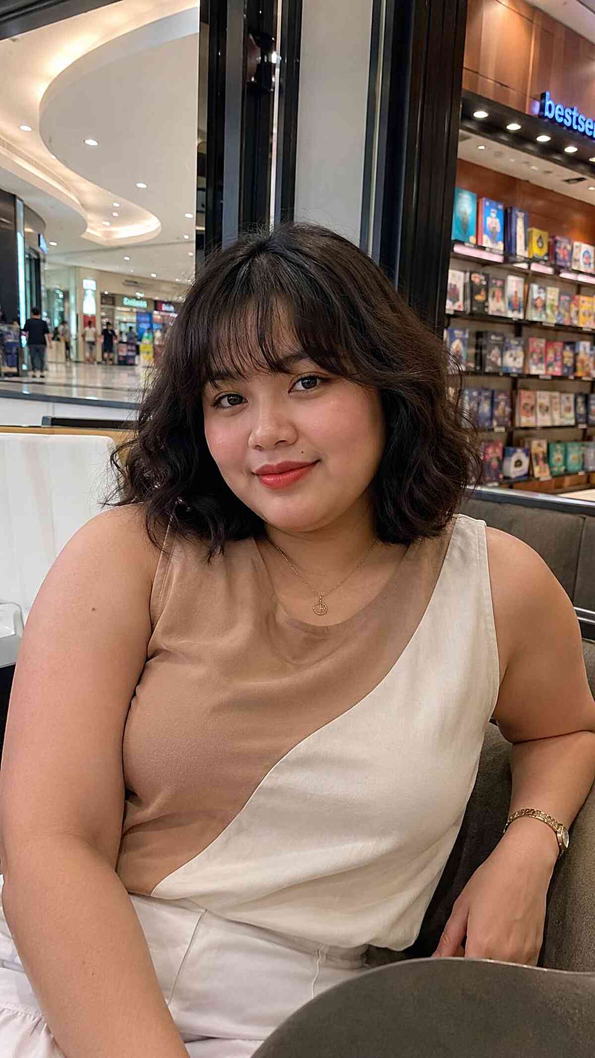 Chic Textured Bob with Soft Bangs