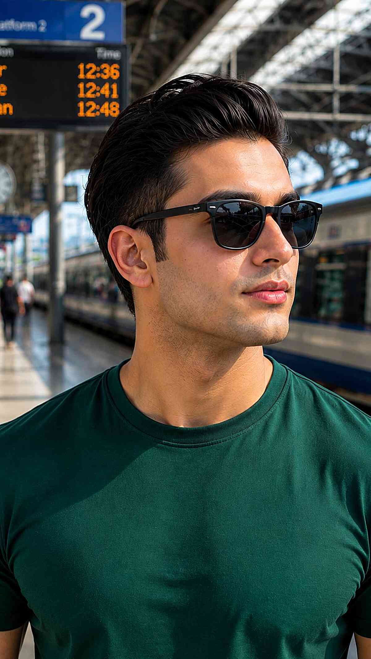 Trendy Textured Quiff with Clean Sides