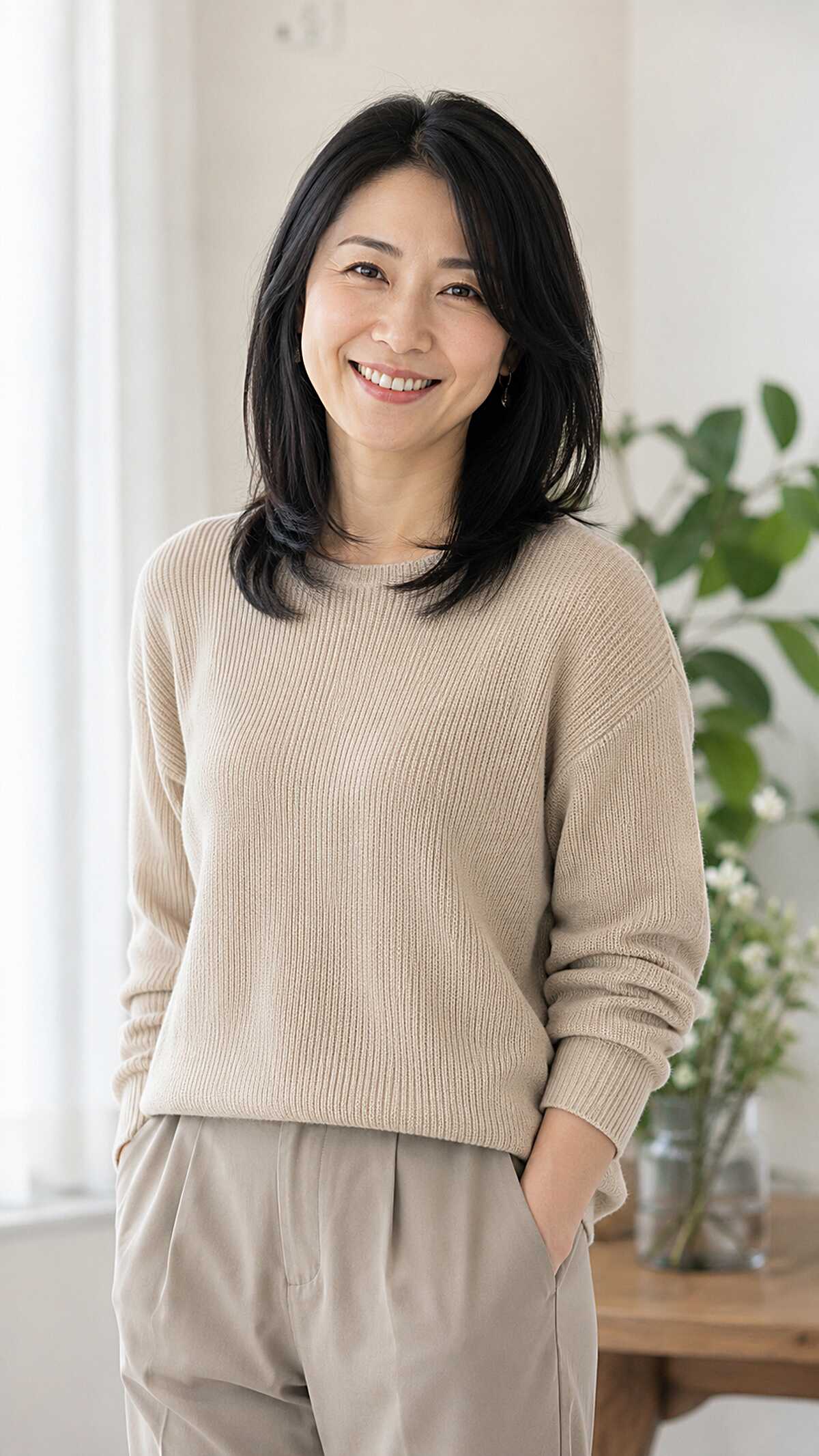 Flippy Collarbone Layers in Natural Black