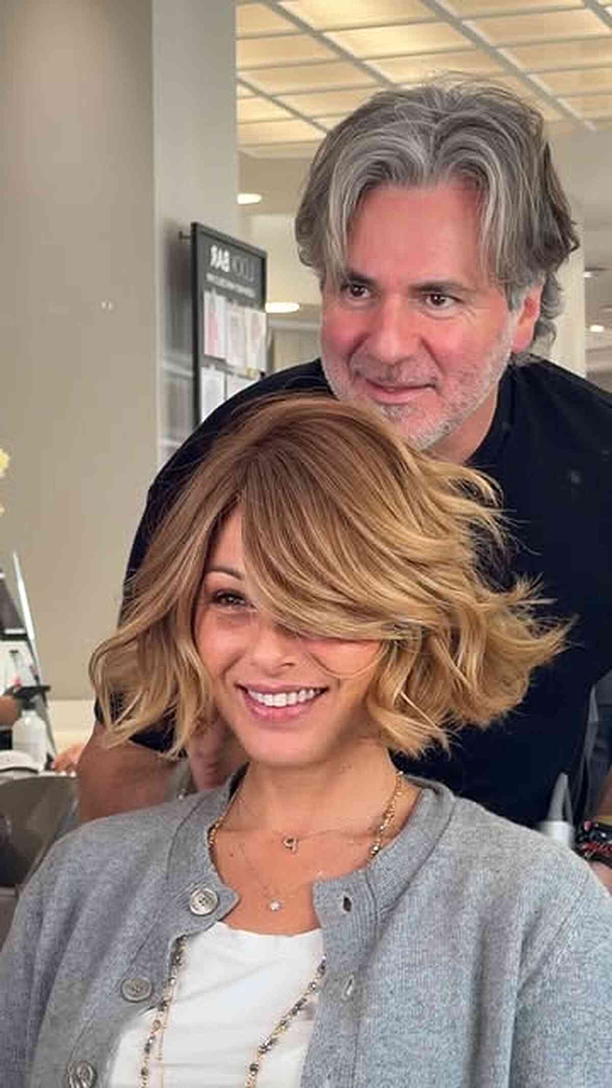 Textured Bob with Side-Swept Fringe
