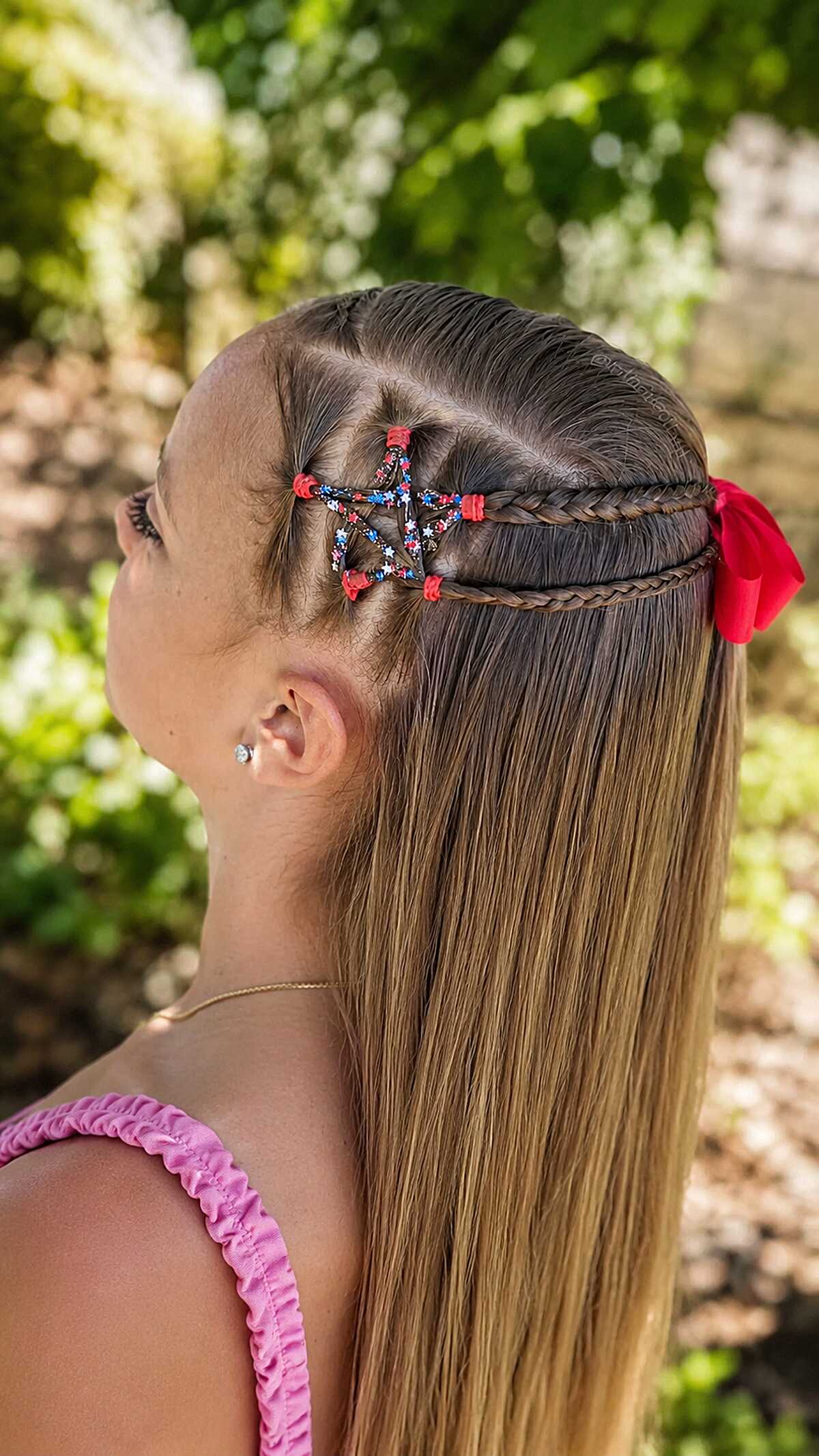 Star-Shaped Sectioning with Fishtail Braid Band