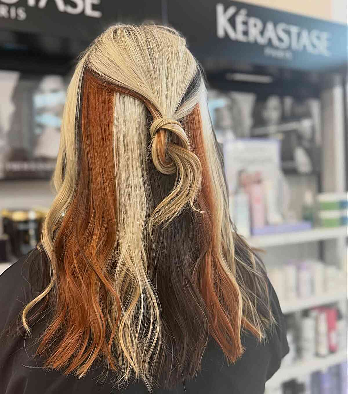 Trendy Calico Hair with Warm Tones