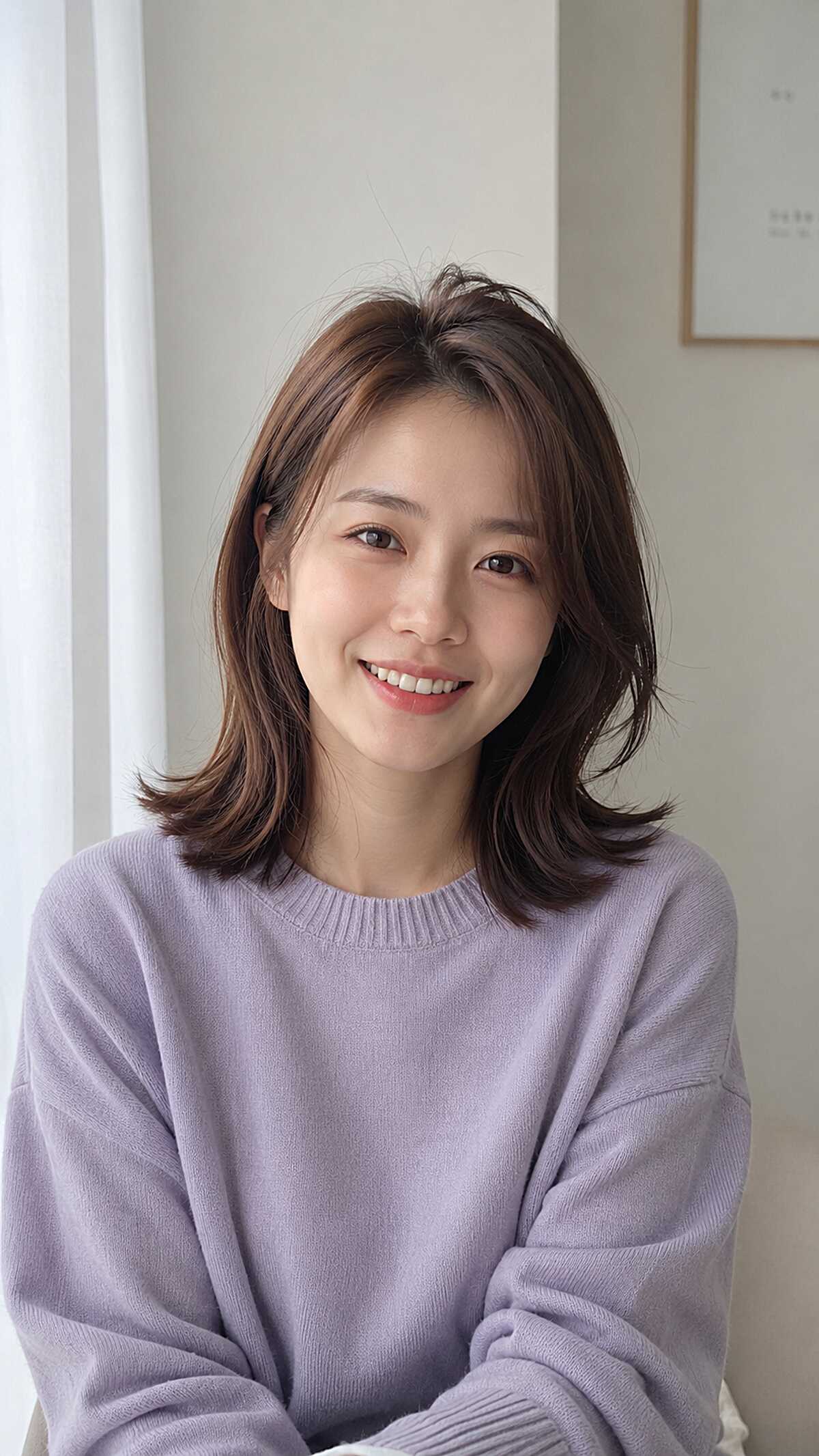 Bouncy Collarbone Layers with a Flipped Center Part