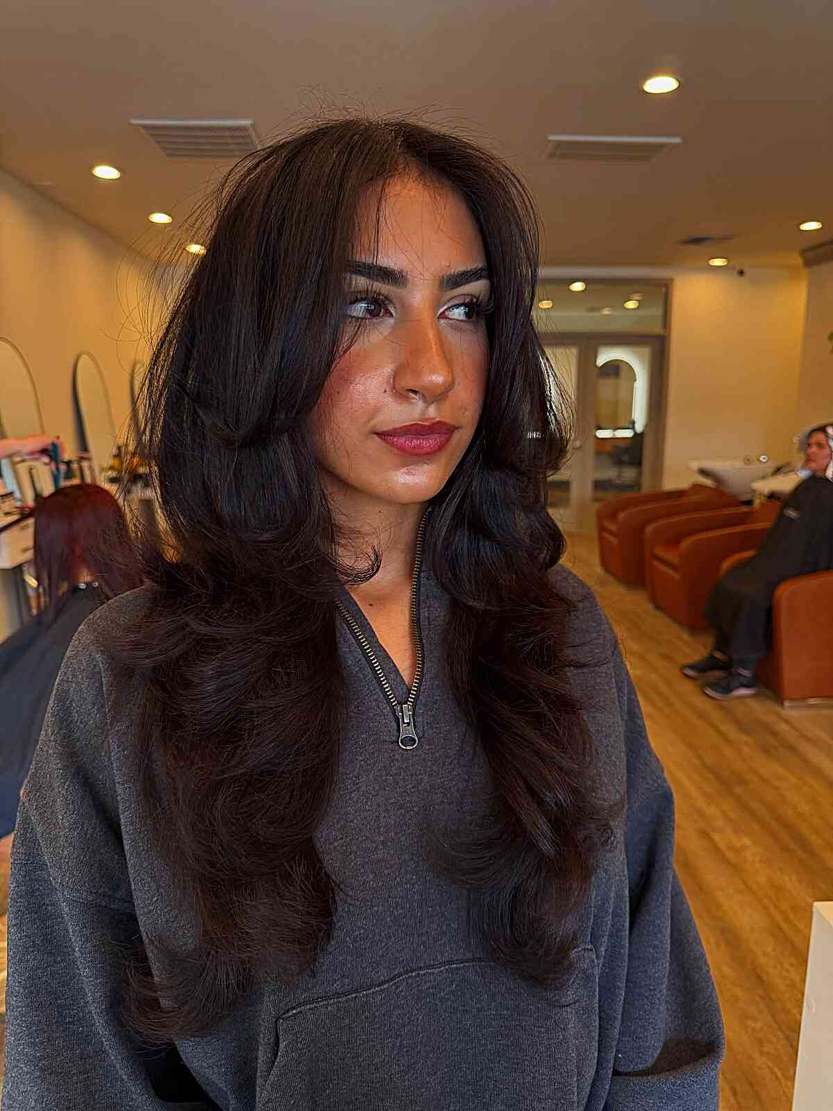 Fluffy Layered Long Hair with Soft Waves