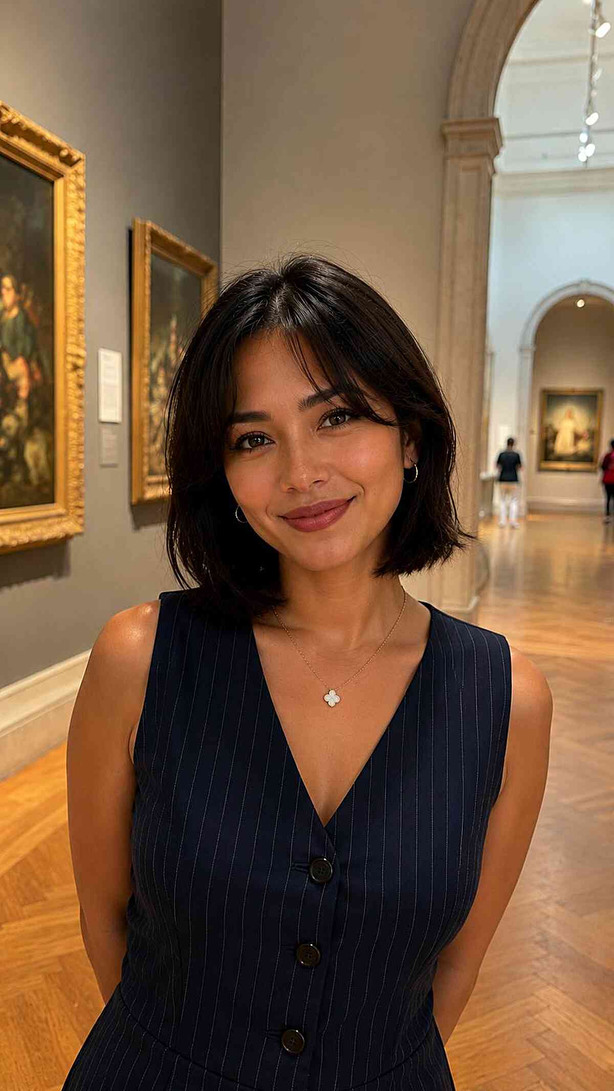 Effortless Neck-Length Bob for Heart-Shaped Faces