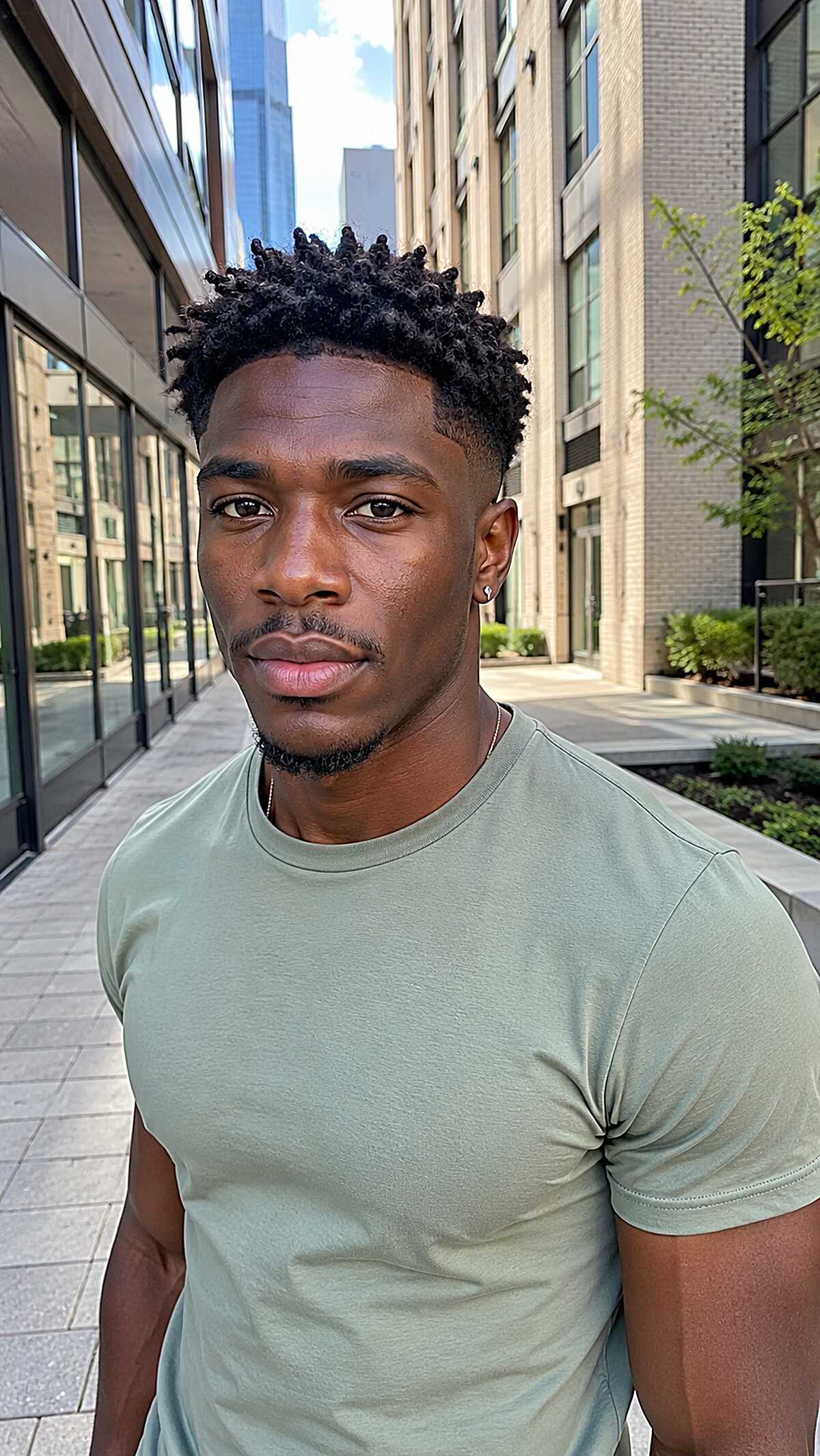 Short Finger Coils with a Tapered Fade