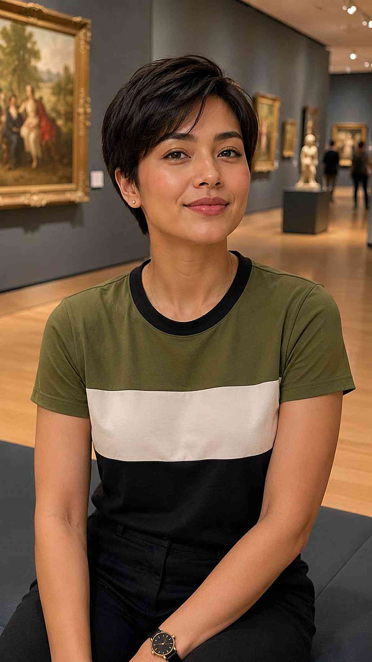 Textured Short Pixie Cut with Soft Layers