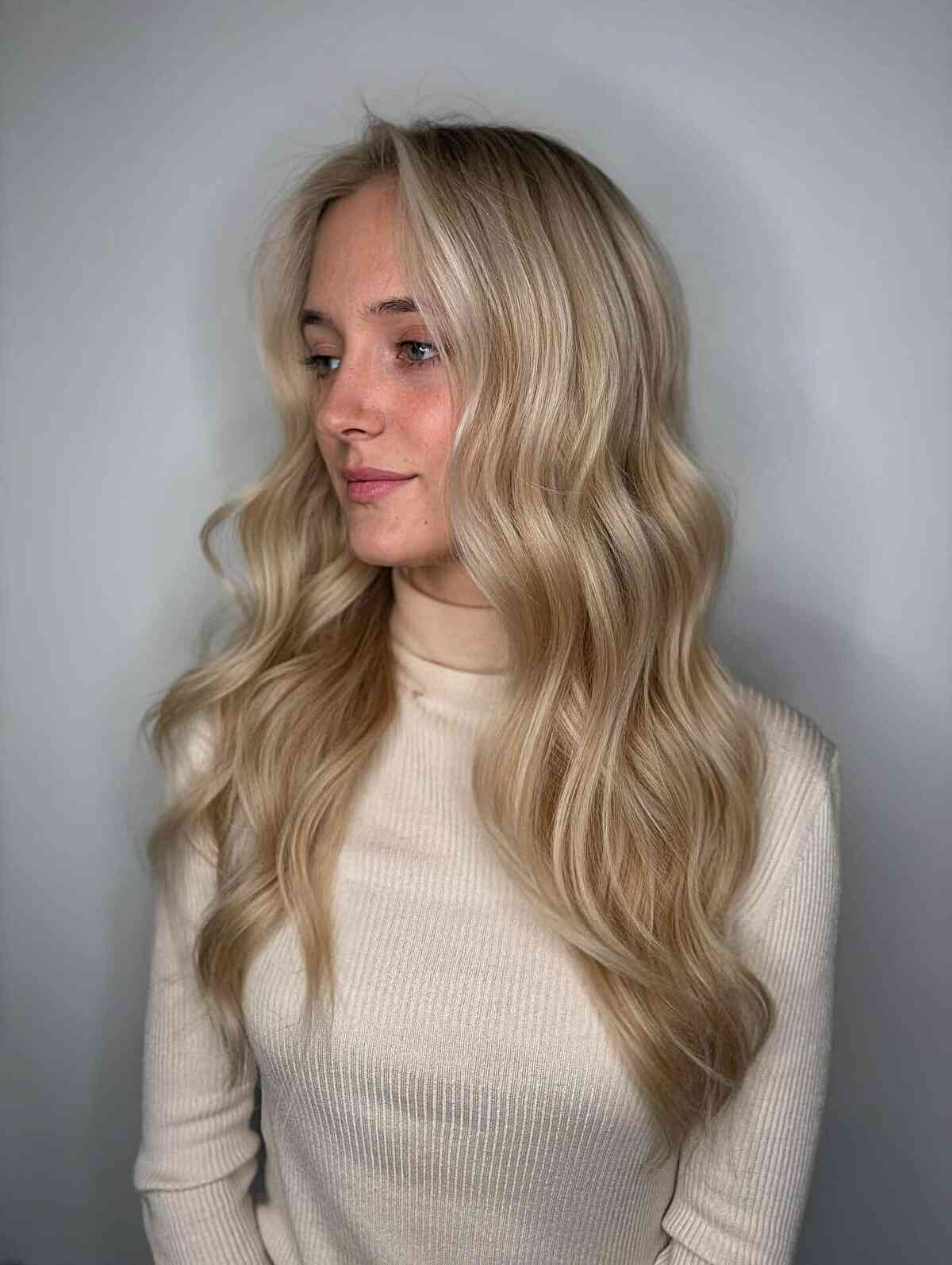 Effortlessly Chic Dusting Haircut with Soft Waves