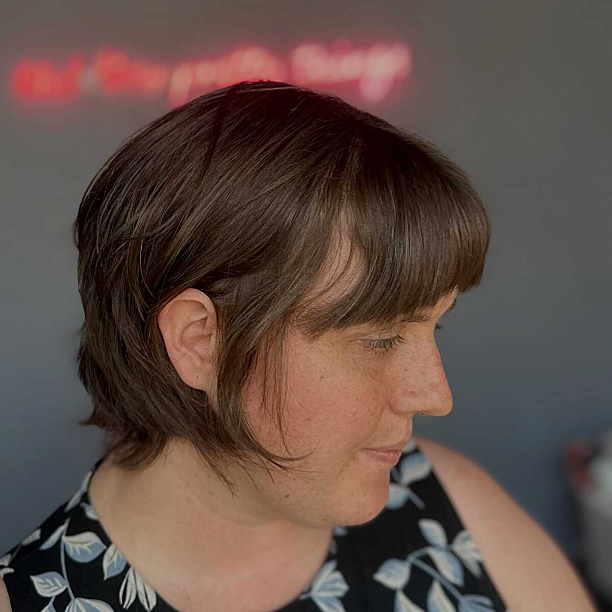 The Soft Brunette Ear-Length Shag