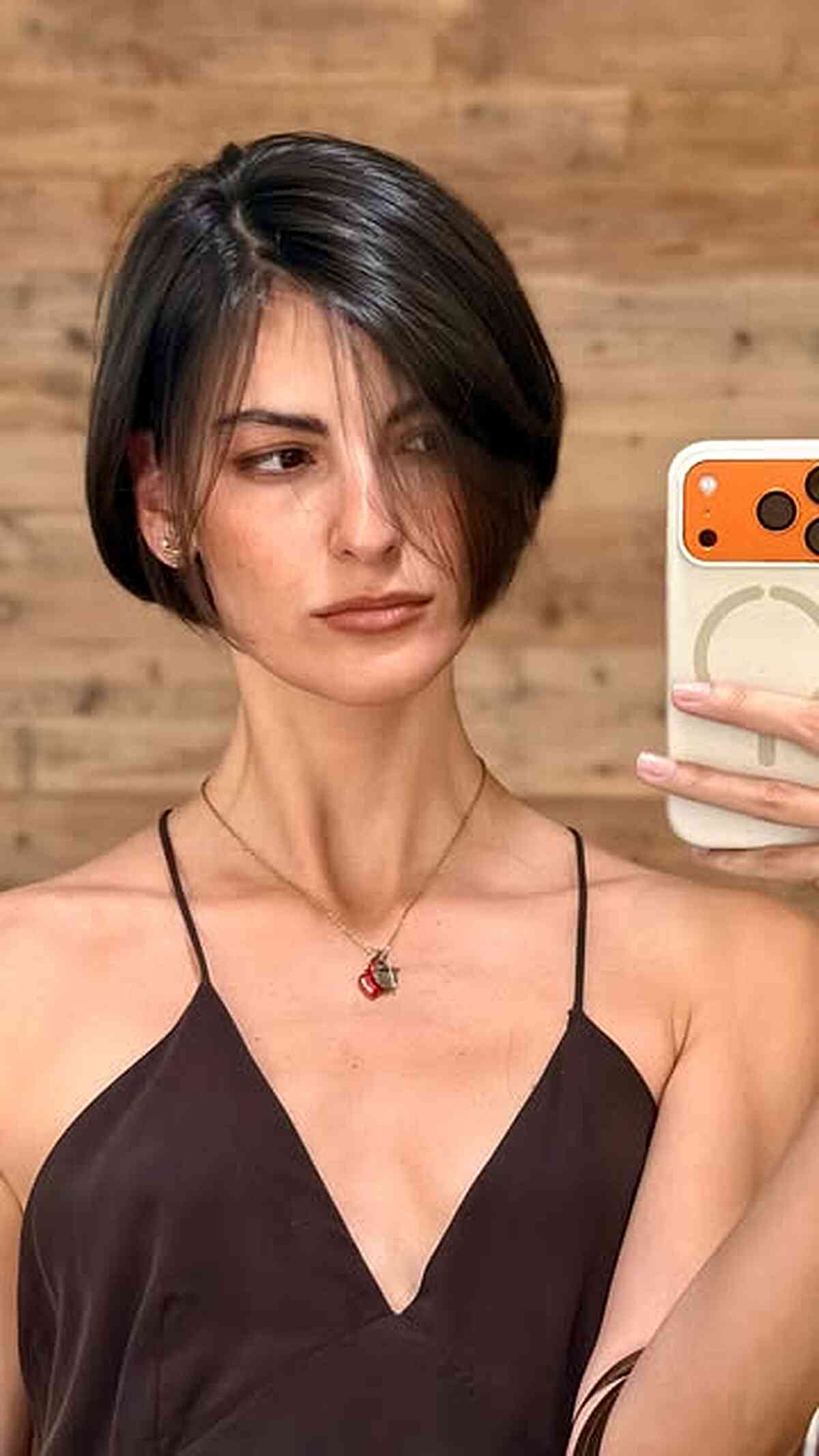 Sleek Asymmetrical Bob with Subtle Layers