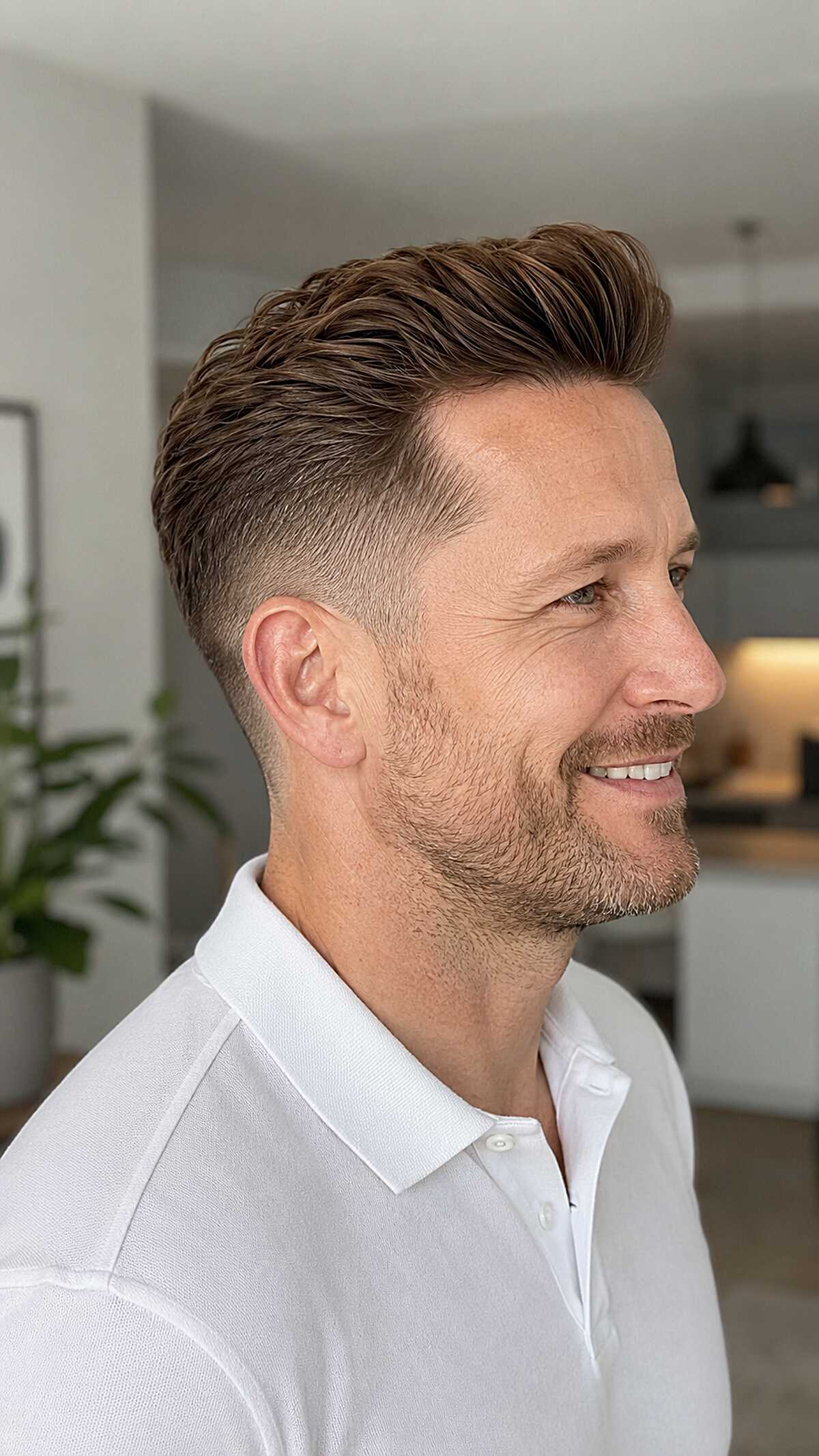 Finger-Styled Pomp with a Low Fade
