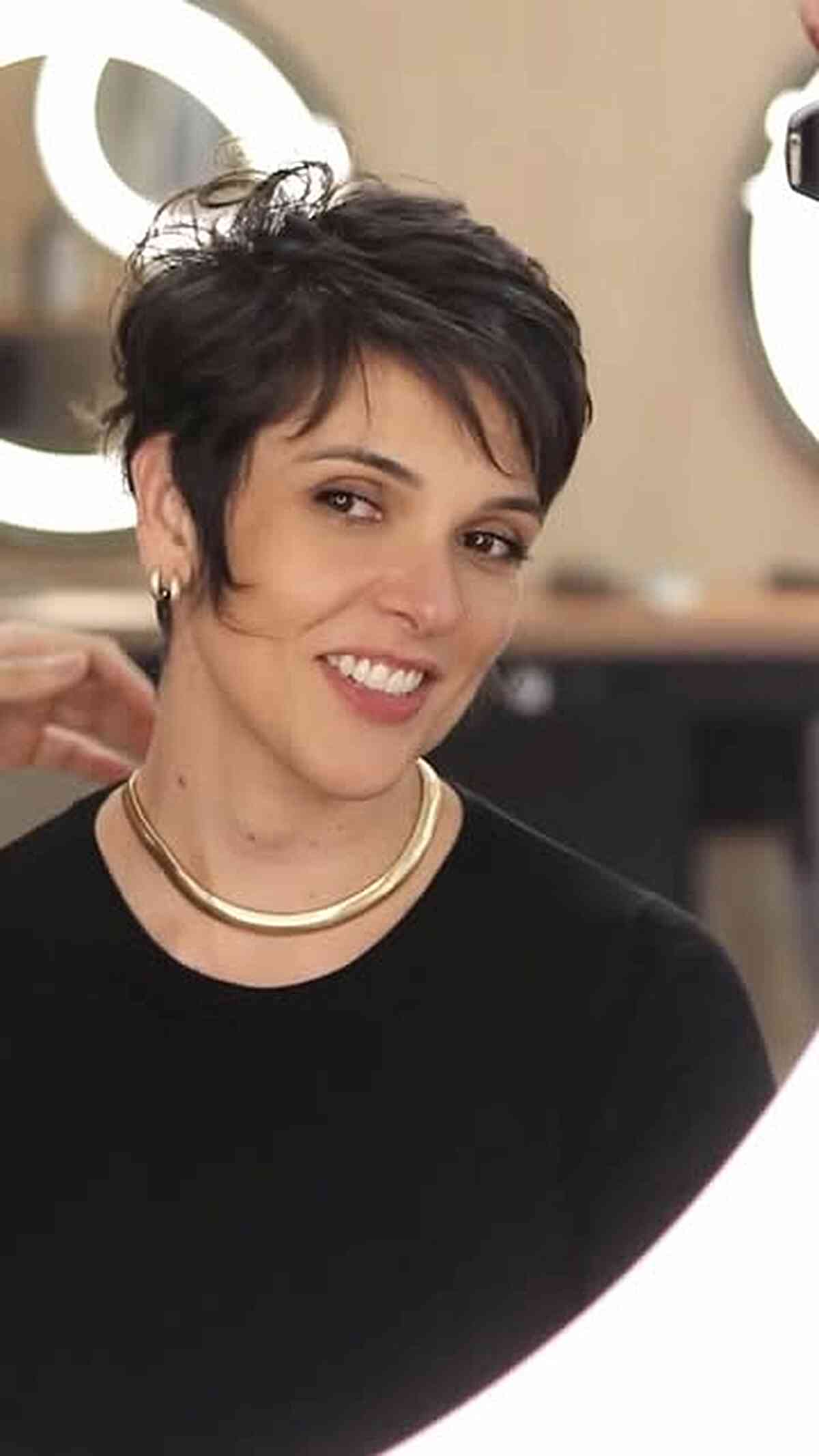 Textured Pixie Cut with Soft Layers