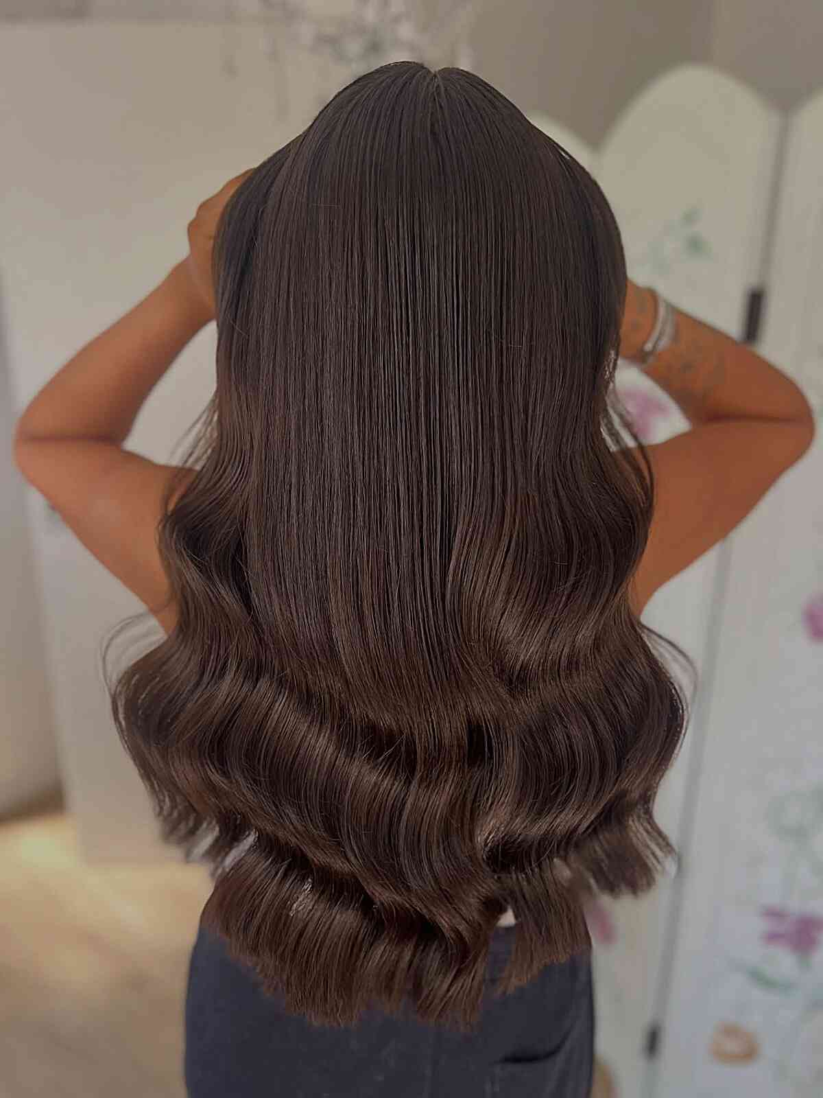 Luxurious Chocolate Brown Waves