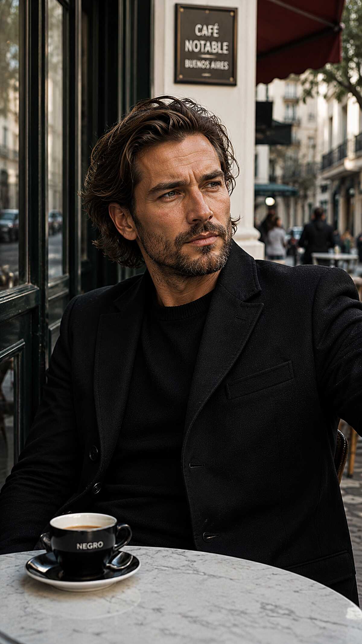 Ear-Length Brunette Flow with Loose Wave and Side Weight
