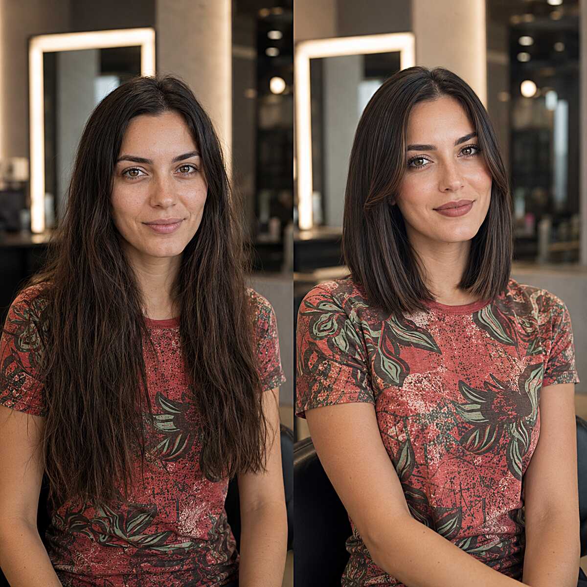 The Before and After That Sells the Blunt Cut Better Than Words