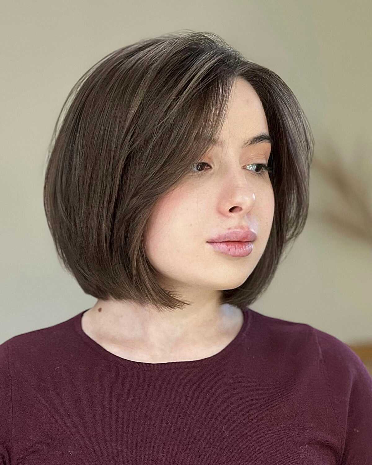Chin-Length Layered Bob With Soft Interior Layers