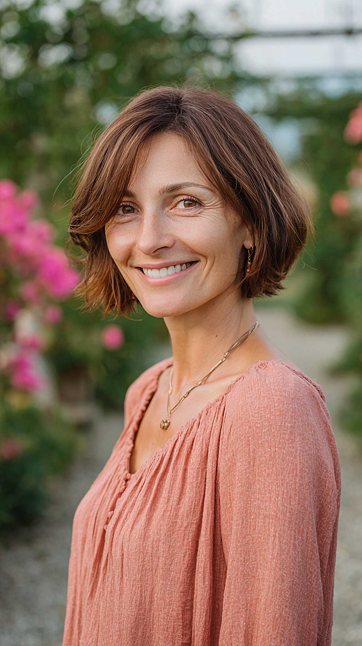 Undone Chin-Length Bob with Razored Ends